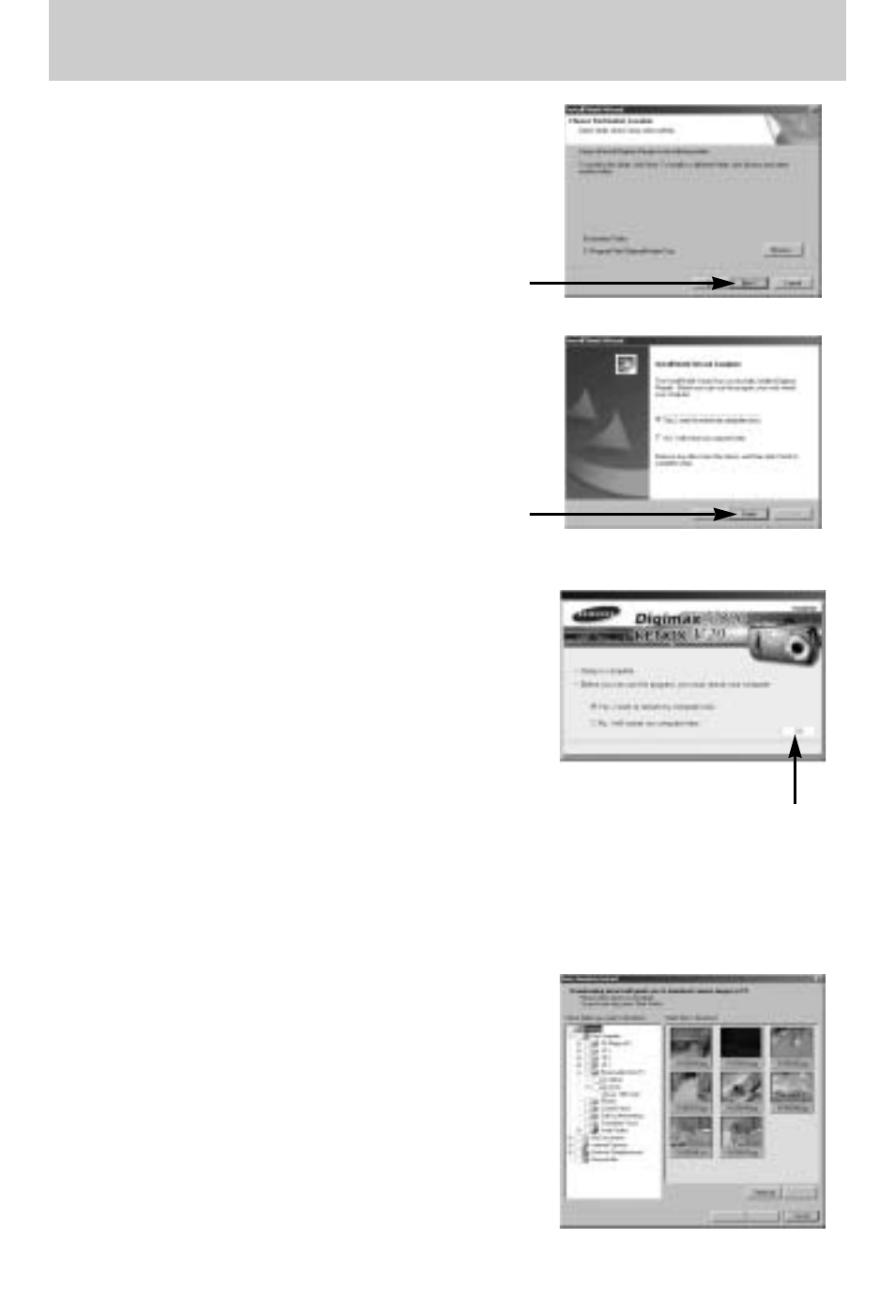 Setting up the application software | Samsung Digimax V800 User Manual | Page 122 / 144