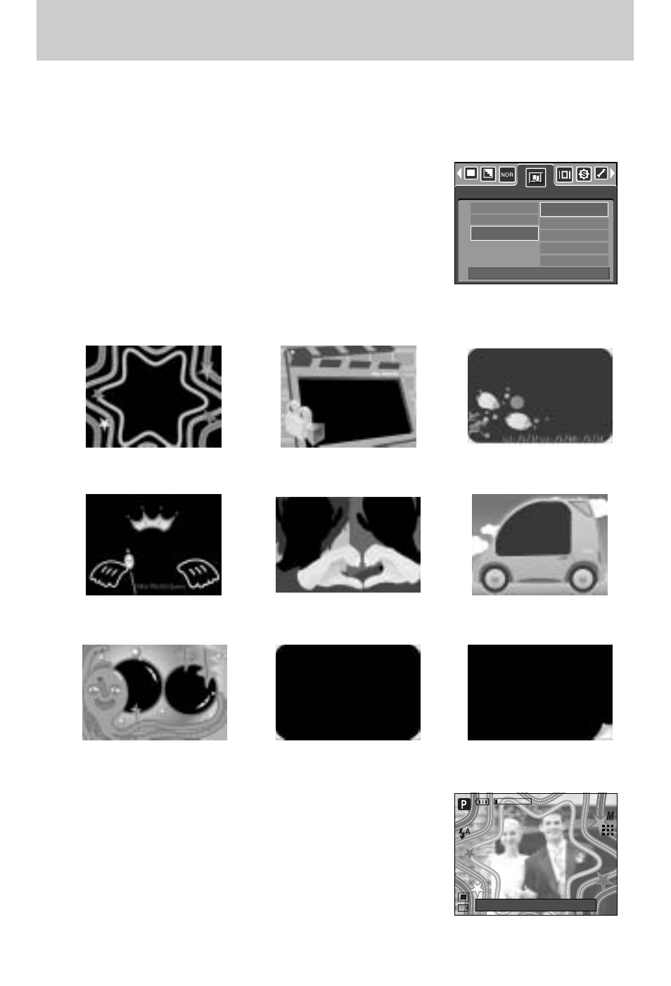 Special effect : photo frame | Samsung Digimax V800 User Manual | Page 56 / 144