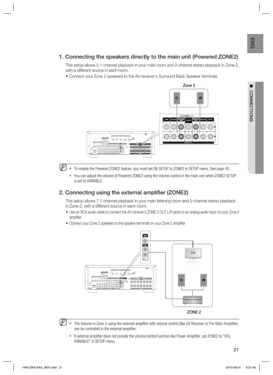 Samsung HW-C900-XAA User Manual | Page 21 / 70