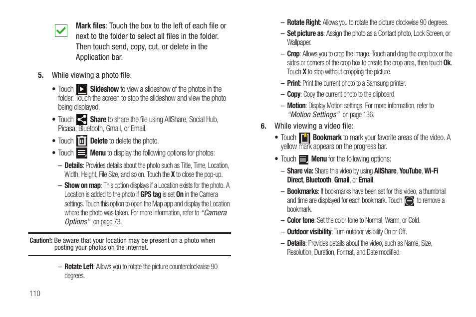 Samsung 8.9 User Manual | Page 114 / 176