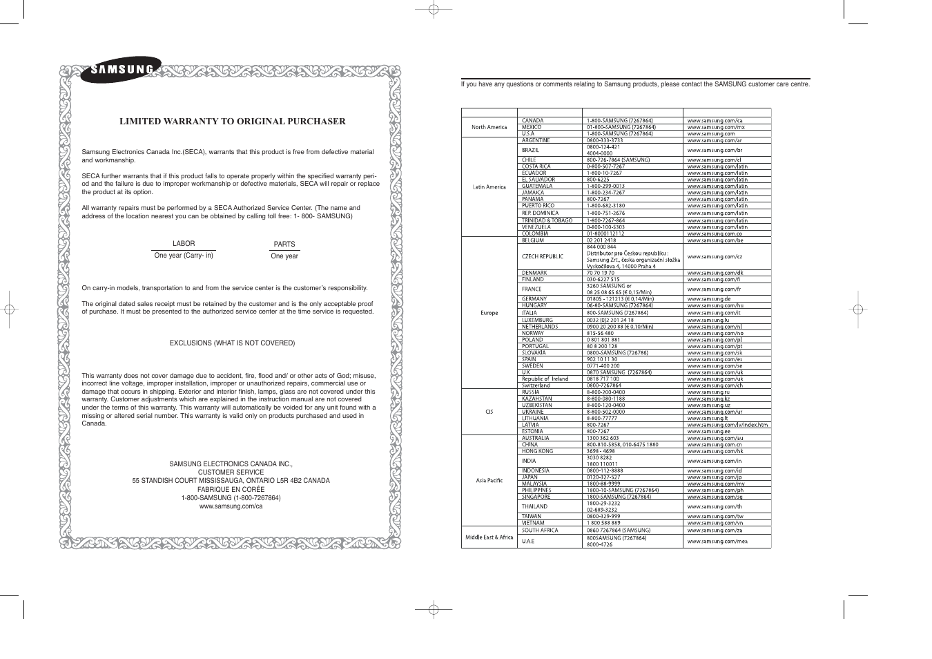 Samsung HT-X40 User Manual | Page 33 / 33