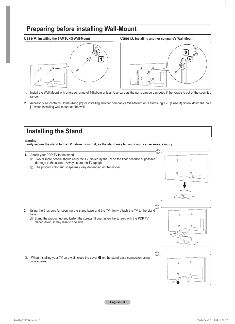 Samsung BN68-02135A User Manual | Page 2 / 28