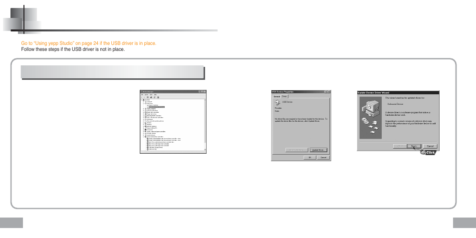 Manual installation of the usb driver | Samsung YP-60 User Manual | Page 10 / 38