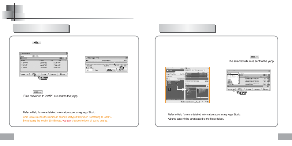 Using yepp studio | Samsung YP-60 User Manual | Page 14 / 38