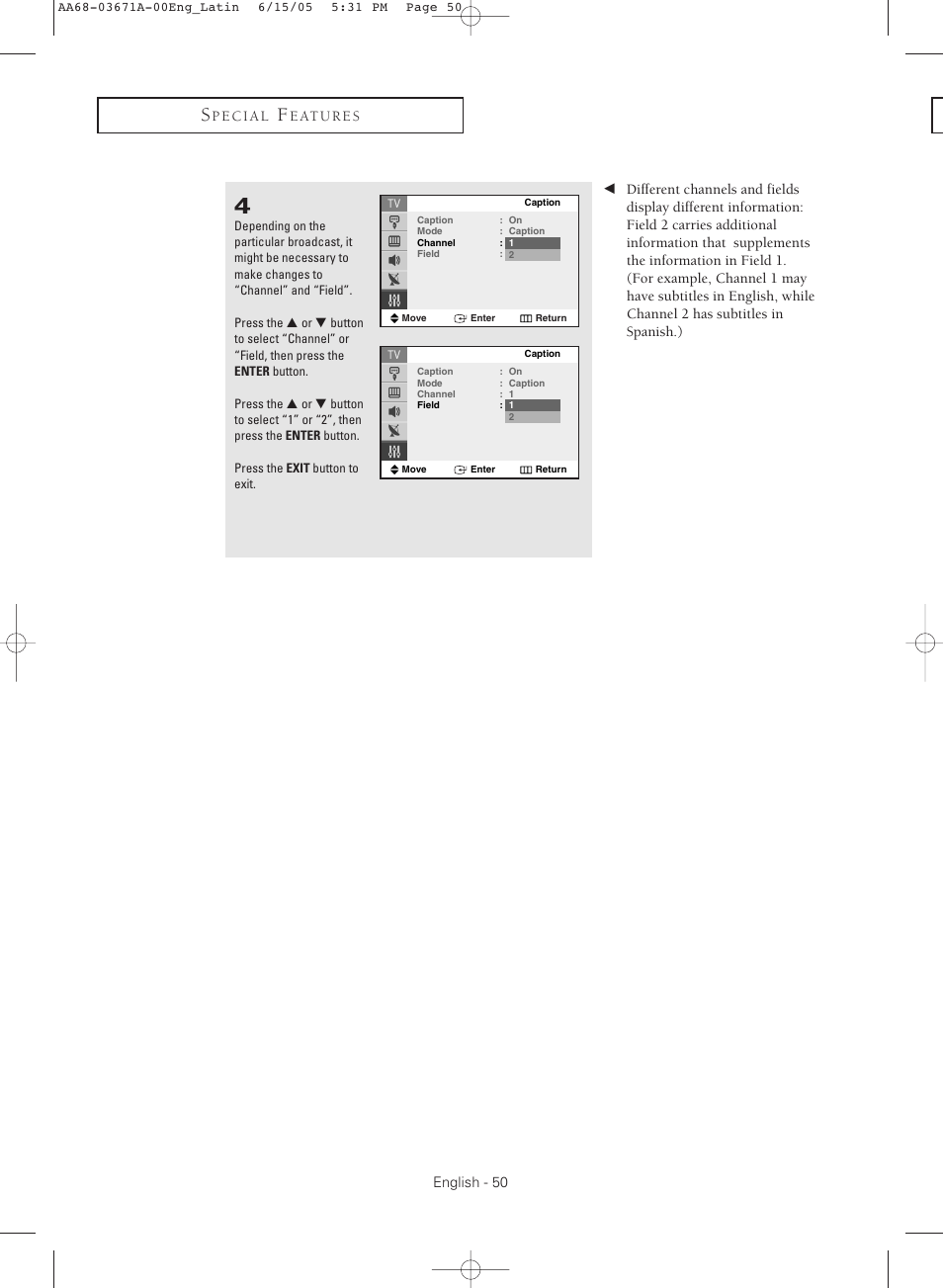 Samsung CL21M21  EN User Manual | Page 50 / 60