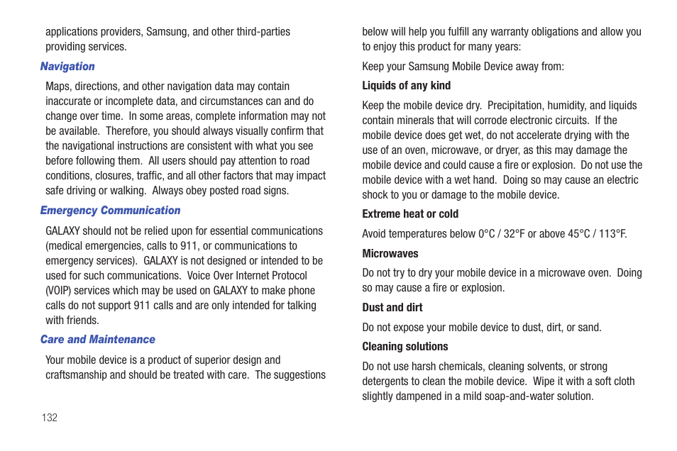 Samsung GALAXY Tab SGH-I987 User Manual | Page 136 / 149