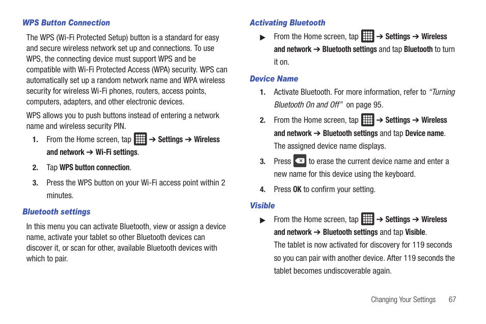 Samsung GALAXY Tab SGH-I987 User Manual | Page 71 / 149