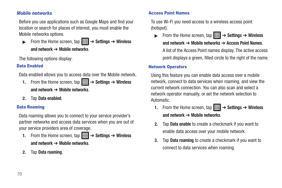 Samsung GALAXY Tab SGH-I987 User Manual | Page 74 / 149