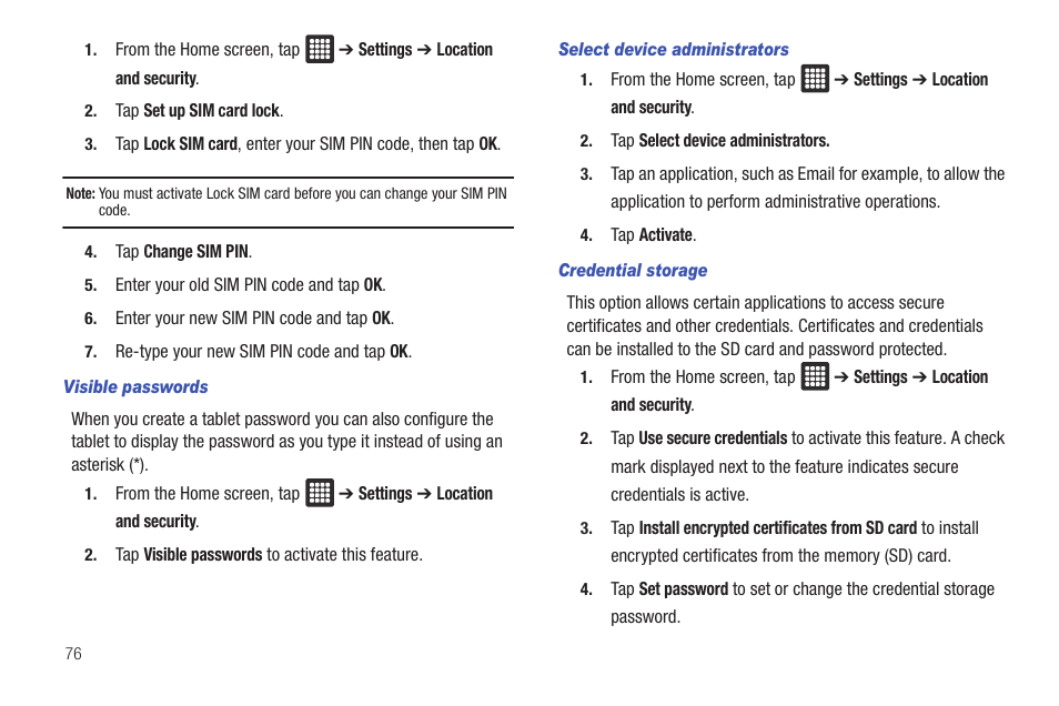 Samsung GALAXY Tab SGH-I987 User Manual | Page 80 / 149