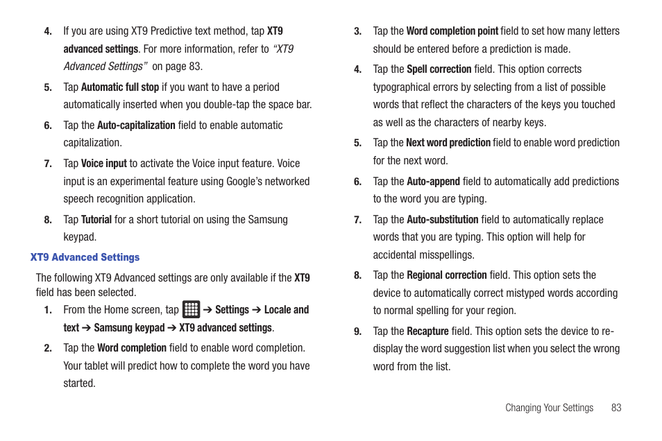 Samsung GALAXY Tab SGH-I987 User Manual | Page 87 / 149