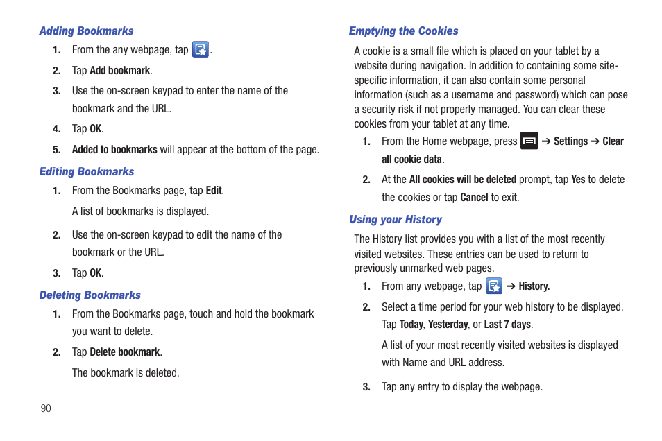 Samsung GALAXY Tab SGH-I987 User Manual | Page 94 / 149