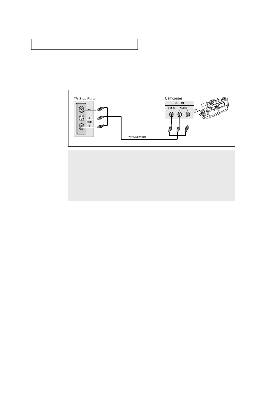 Connecting a camcorder | Samsung CXM 2785TP User Manual | Page 18 / 99
