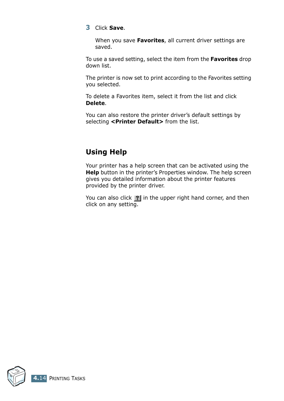Using help | Samsung CLP 550 User Manual | Page 114 / 289