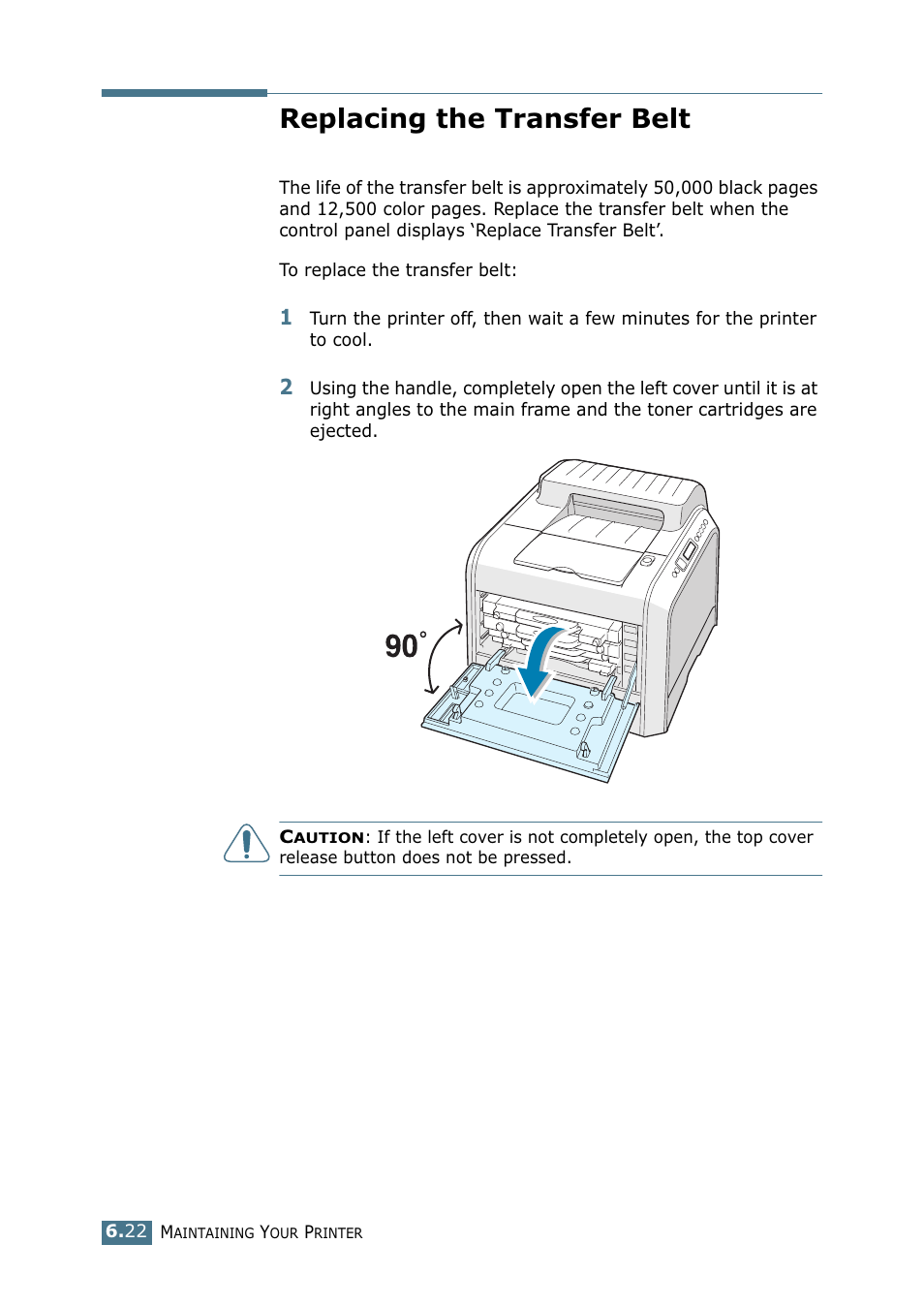 Replacing the transfer belt | Samsung CLP 550 User Manual | Page 152 / 289