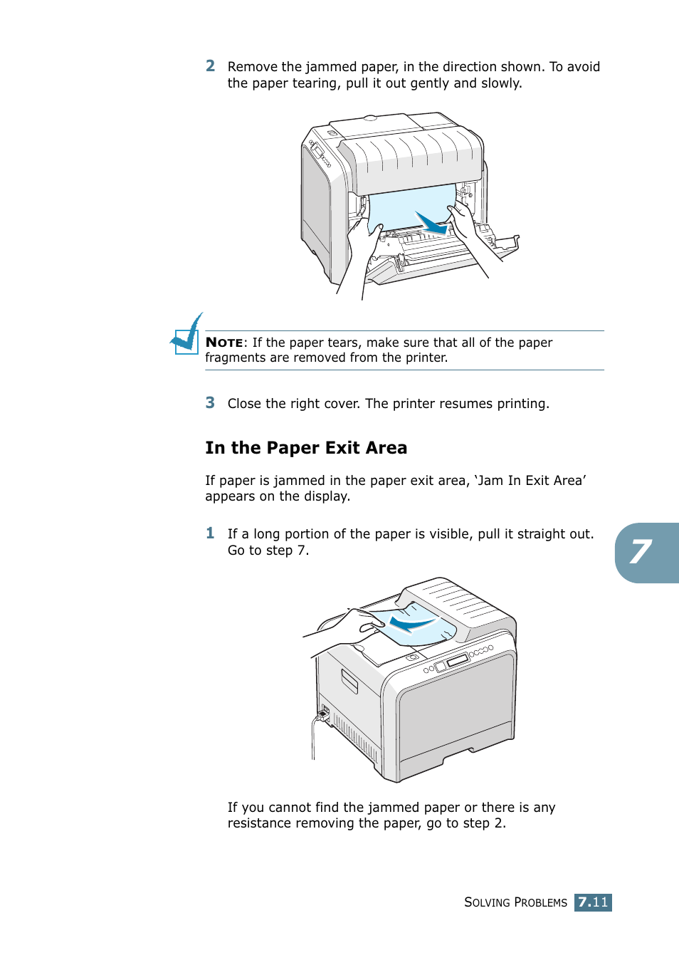In the paper exit area | Samsung CLP 550 User Manual | Page 179 / 289
