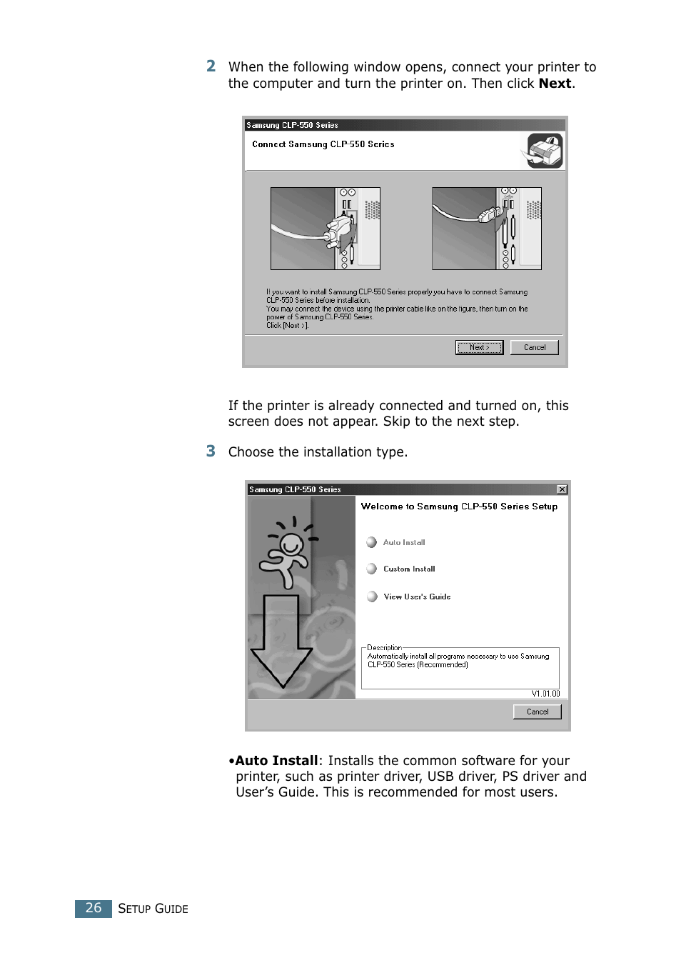 Samsung CLP 550 User Manual | Page 26 / 289