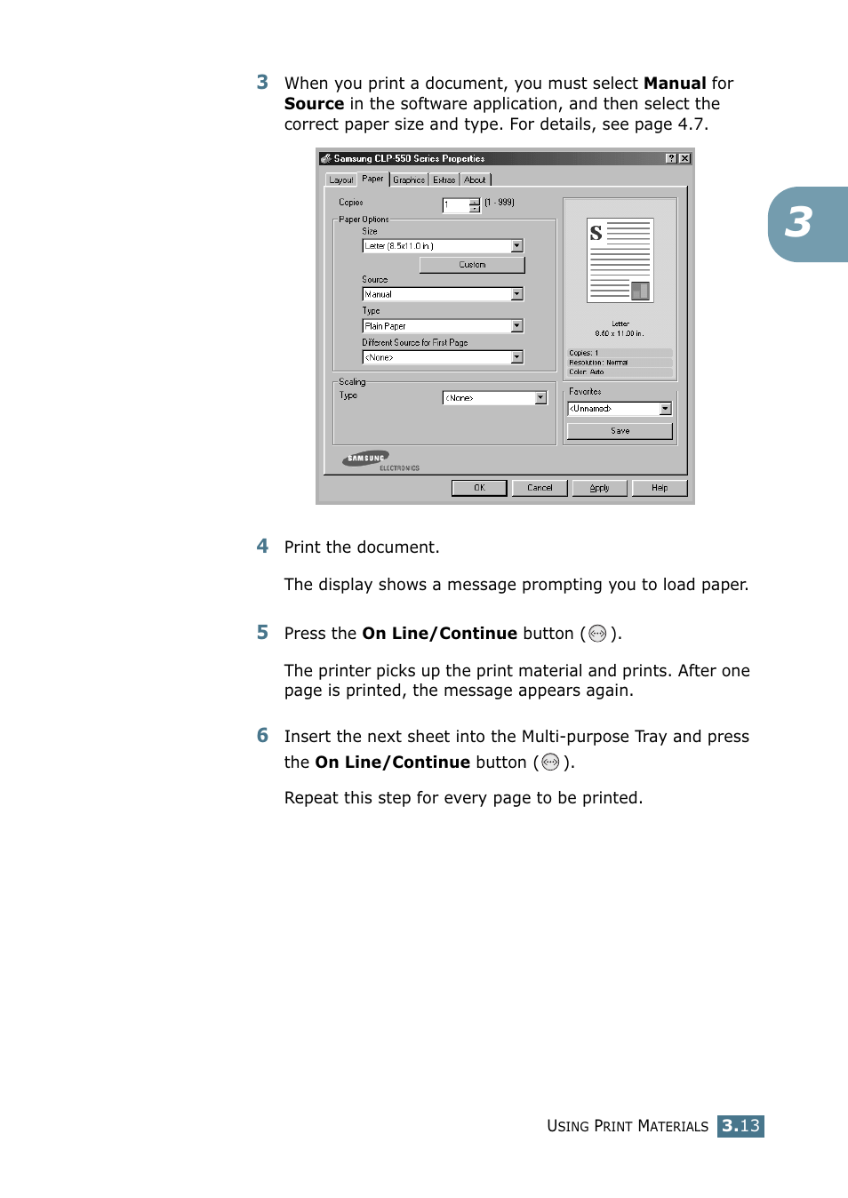 Samsung CLP 550 User Manual | Page 89 / 289