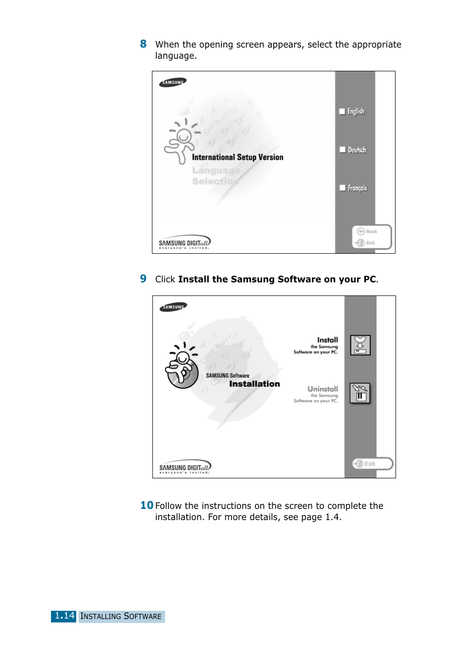 Samsung 835P User Manual | Page 17 / 51