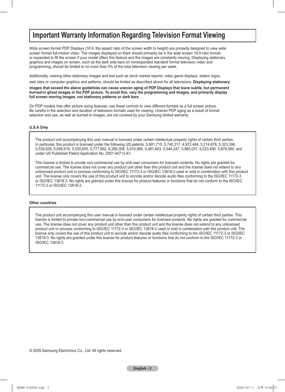Samsung BN68-01920A-00 User Manual | Page 2 / 91