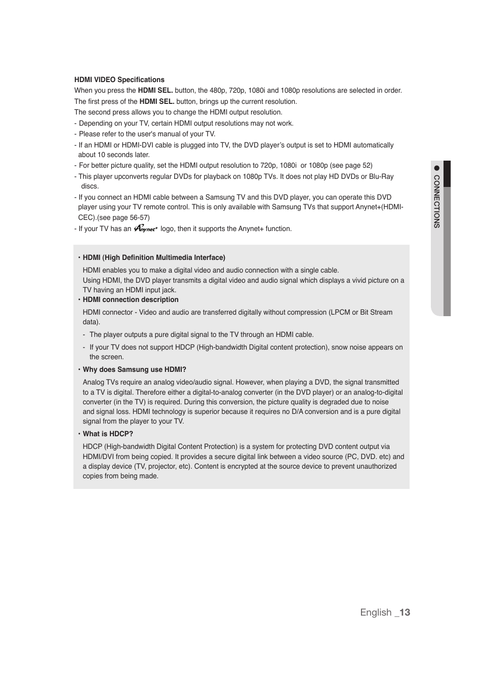 English _13 | Samsung DVD-1080P9 User Manual | Page 13 / 68
