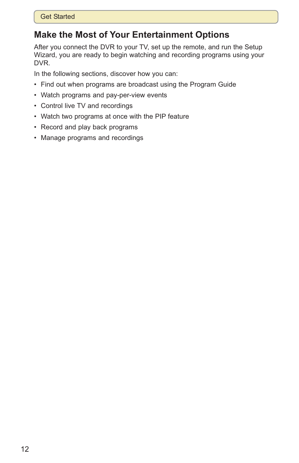 Make the most of your entertainment options | Scientific Atlanta 8000HD User Manual | Page 15 / 65