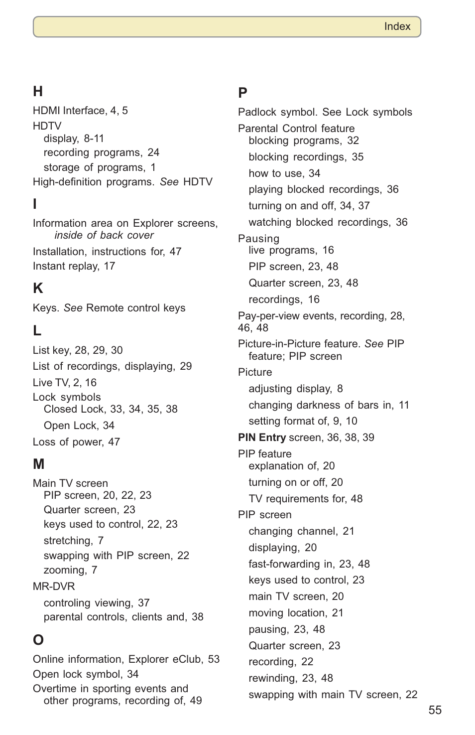 Scientific Atlanta 8000HD User Manual | Page 58 / 65