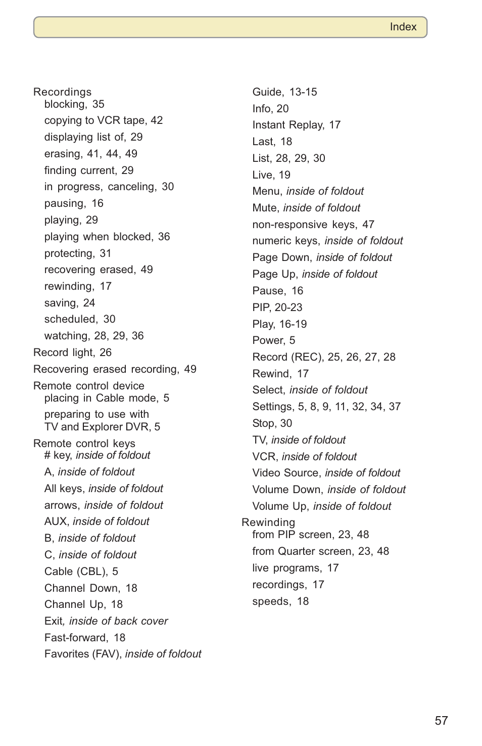 Scientific Atlanta 8000HD User Manual | Page 60 / 65