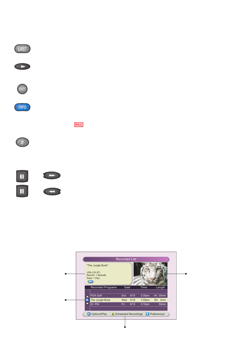 Quick tips, Explorer screens | Scientific Atlanta 8000HD User Manual | Page 62 / 65