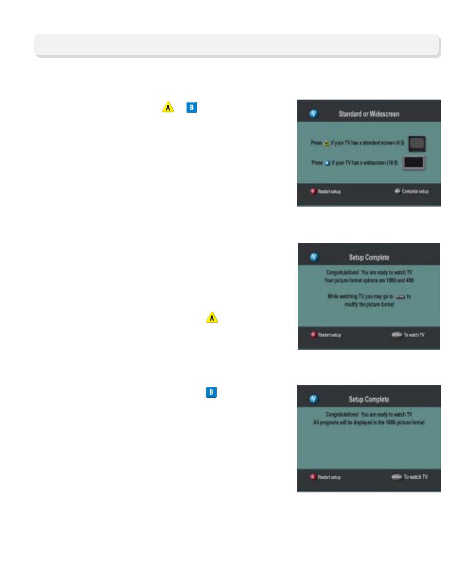 Easy setup instructions | Scientific Atlanta Explorer HDTV Setup Wizard User Manual | Page 11 / 20