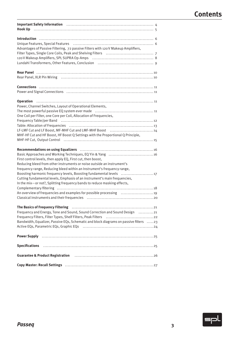 Sound Performance Lab 2595 User Manual | Page 3 / 28