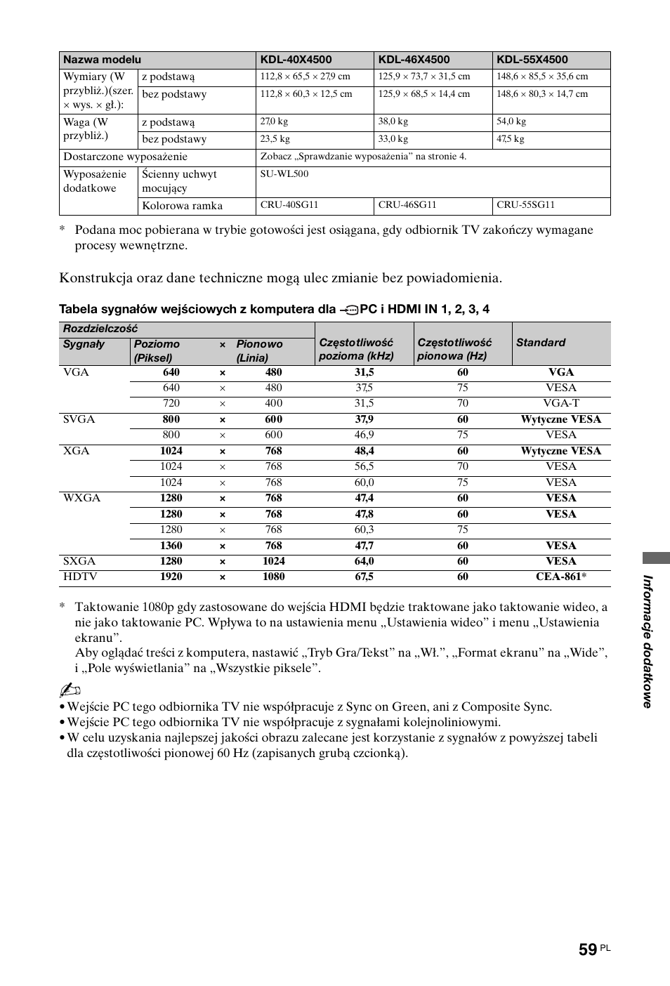 Sony KDL-46X4500 User Manual | Page 115 / 188