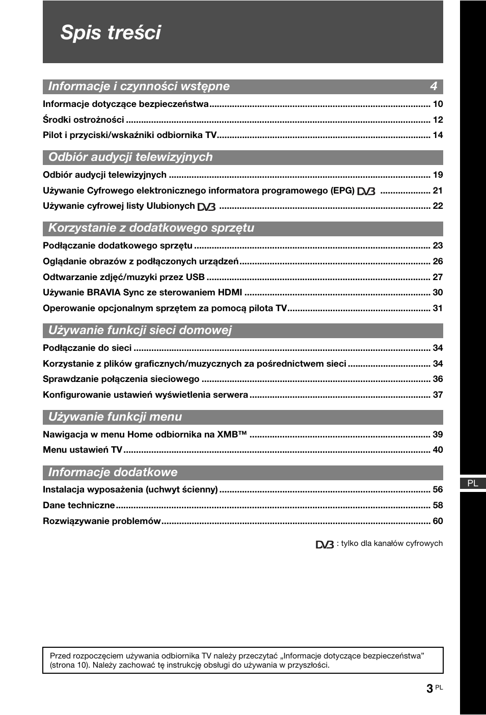 Sony KDL-46X4500 User Manual | Page 59 / 188