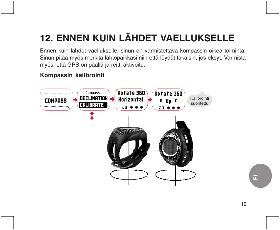 Ennen kuin lähdet vaellukselle | SUUNTO X9 User Manual | Page 231 / 286