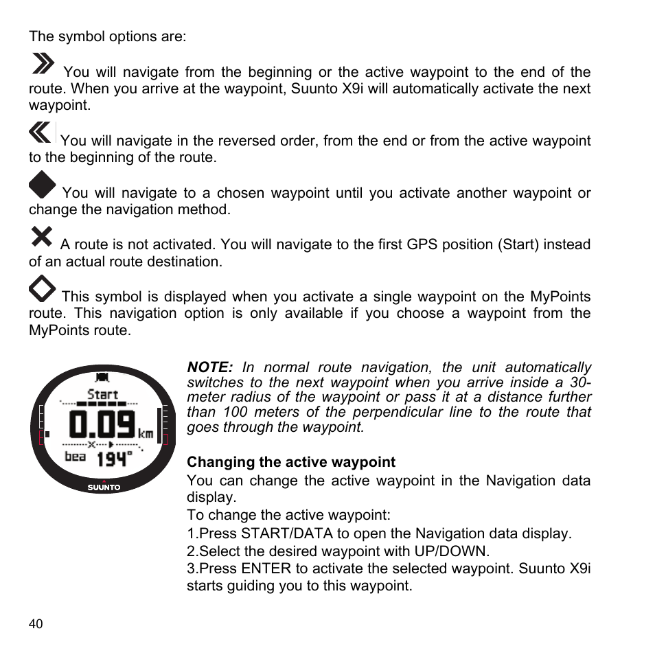 SUUNTO X9i User Manual | Page 41 / 97