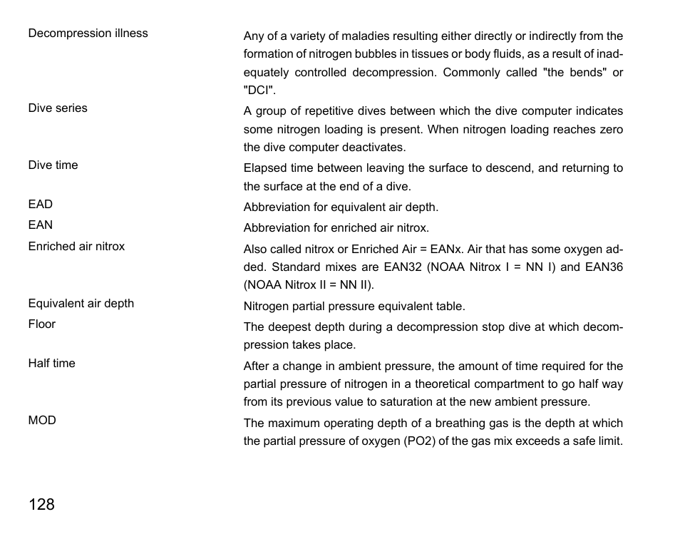 SUUNTO D6I User Manual | Page 127 / 130