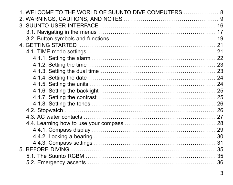 SUUNTO D6I User Manual | Page 2 / 130