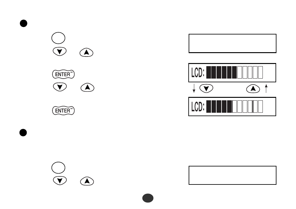 Lcd contrast, Games level, Setting the lcd contrast | Setting the game level | Seiko Group ER3500 User Manual | Page 75 / 82