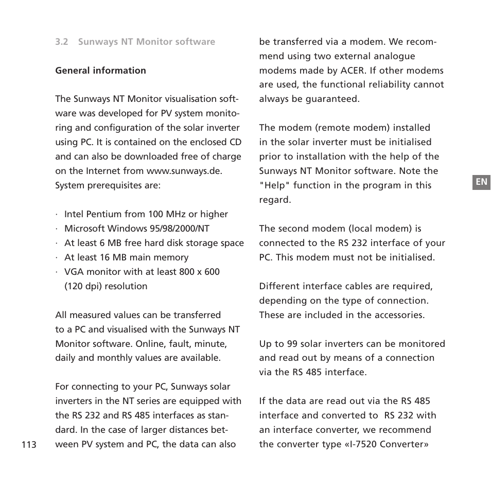 Sunway NT 2600 User Manual | Page 37 / 76