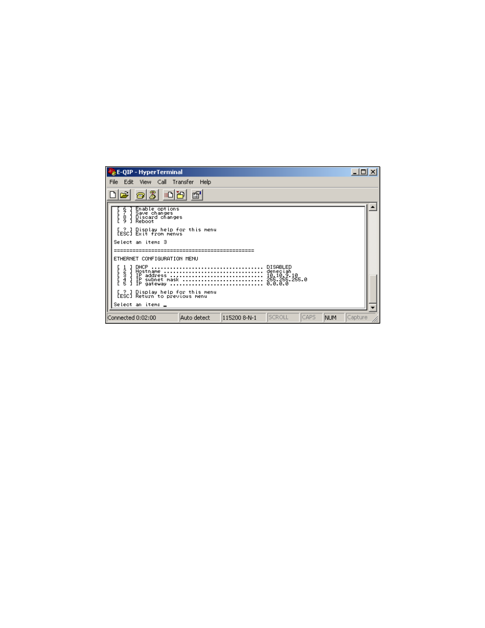 Ethernet configuration | Spectra Logic Spectra 12000 User Manual | Page 177 / 190