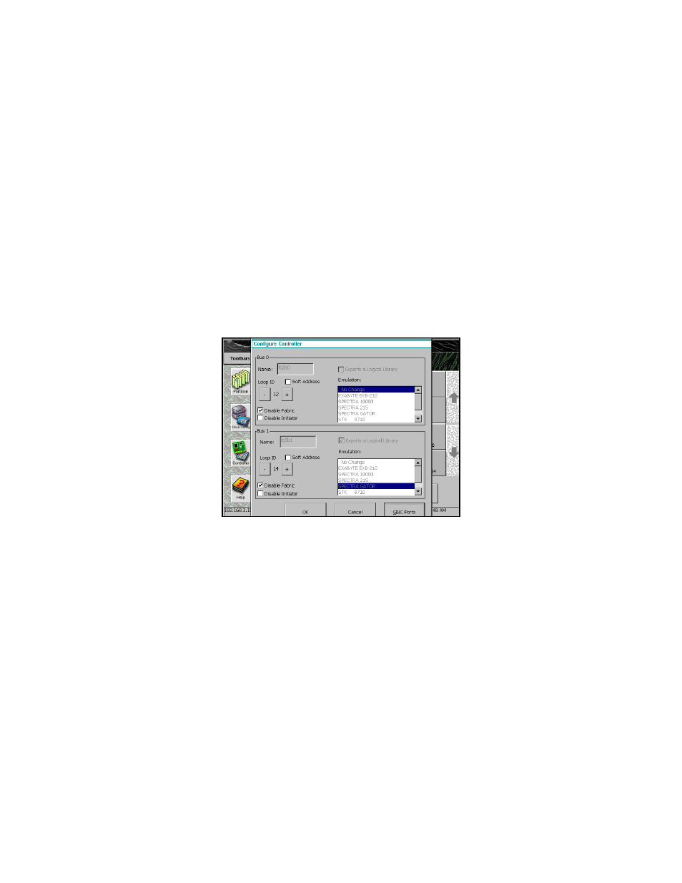 F-qip configure controller screen | Spectra Logic Spectra 12000 User Manual | Page 58 / 190