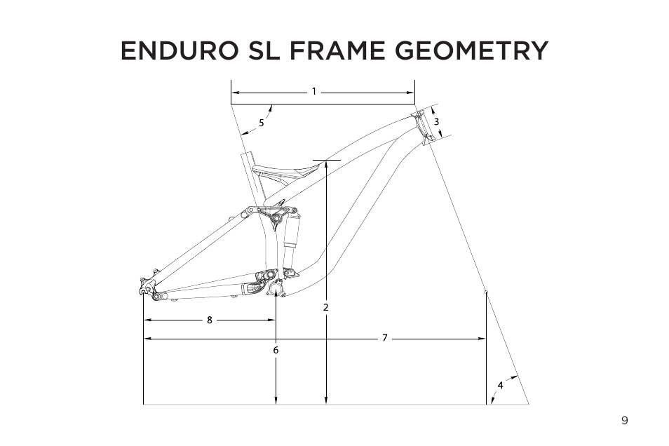 Enduro sl frame geometry | Specialized Enduro Home Gym User Manual | Page 9 / 22