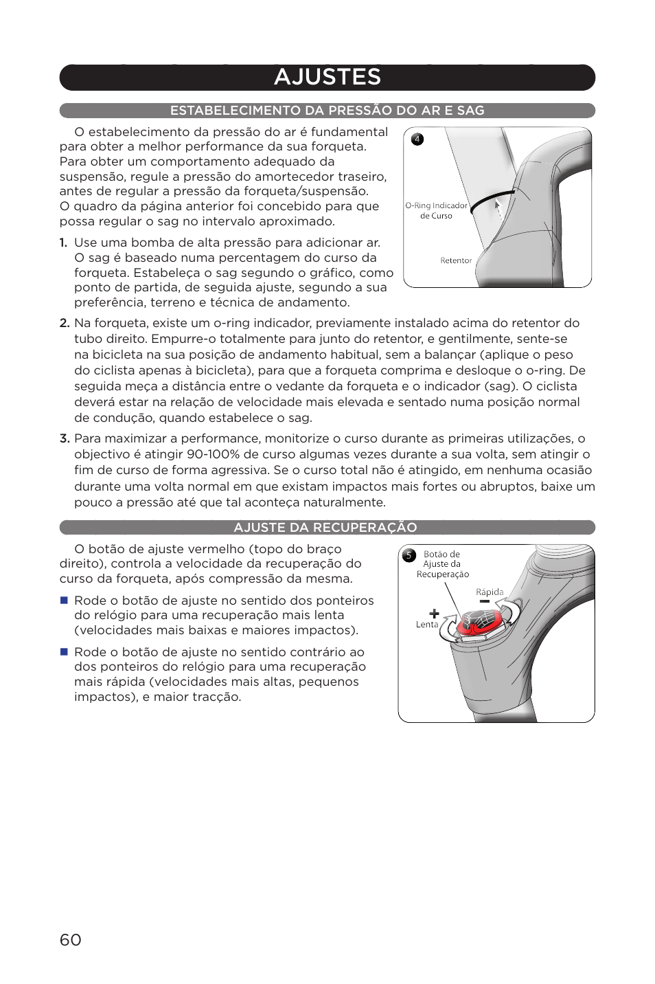 Ajustes | Specialized AFR E100 User Manual | Page 60 / 84