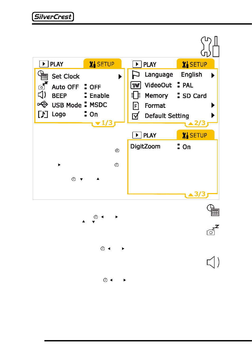 18 settings | Silvercrest DV-767 User Manual | Page 30 / 50