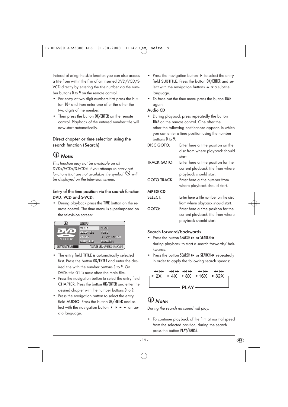 Silvercrest KH6500-06/08-V1 User Manual | Page 21 / 36