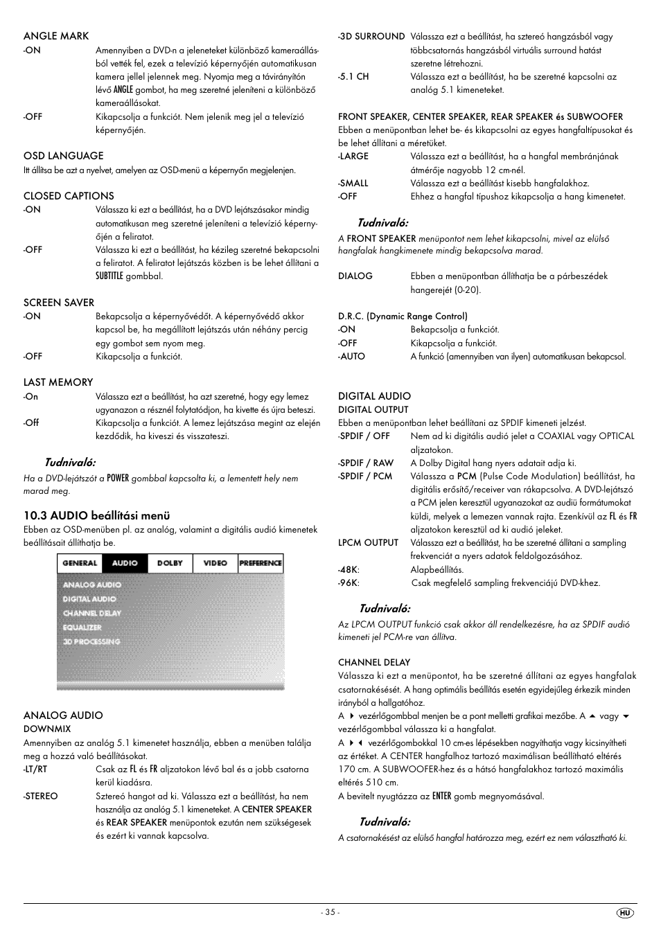Tudnivaló | Silvercrest KH 6522 User Manual | Page 37 / 54