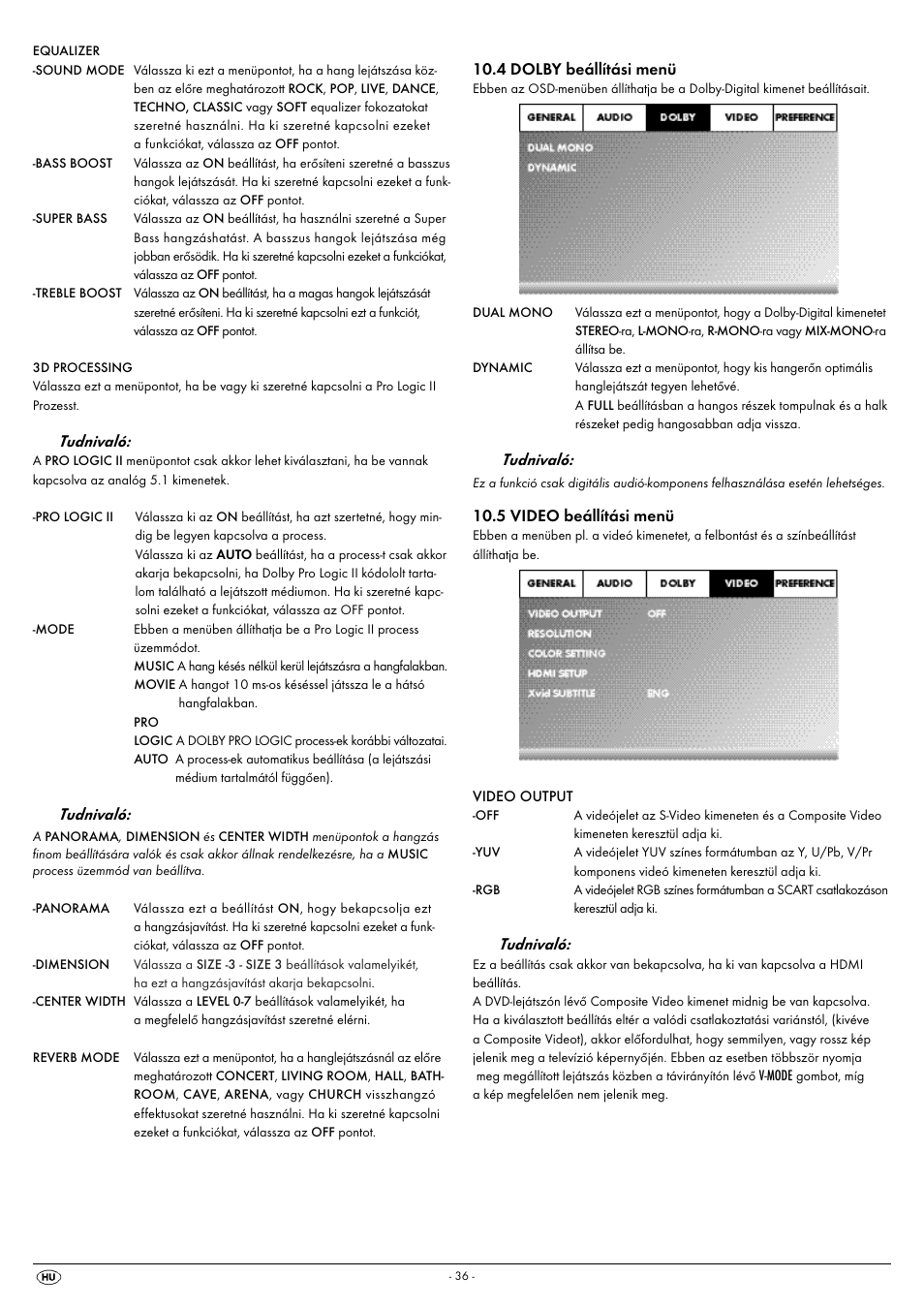 Tudnivaló | Silvercrest KH 6522 User Manual | Page 38 / 54