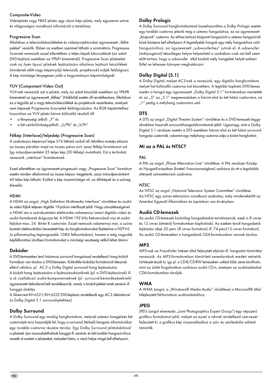 Silvercrest KH 6522 User Manual | Page 50 / 54