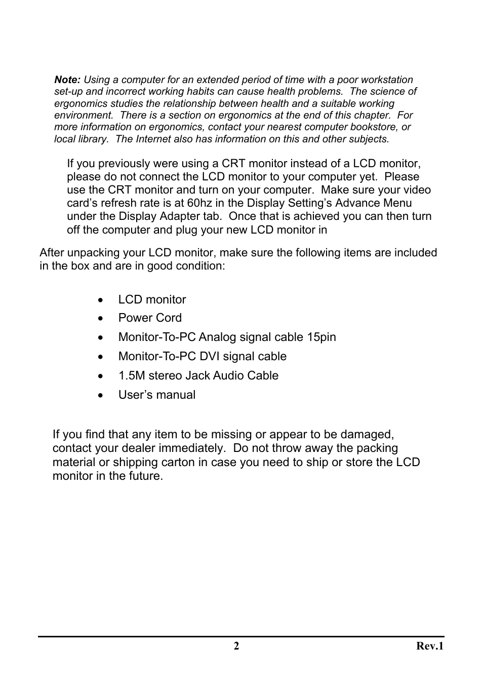 Sceptre Technologies LCD Monitor X9WS-NagaV User Manual | Page 6 / 22