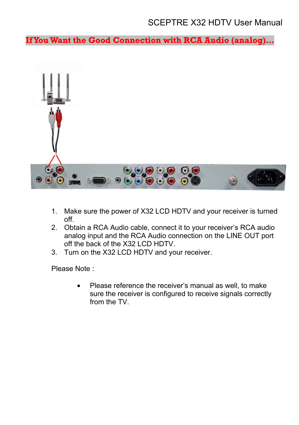 Sceptre Technologies X32 User Manual | Page 36 / 107