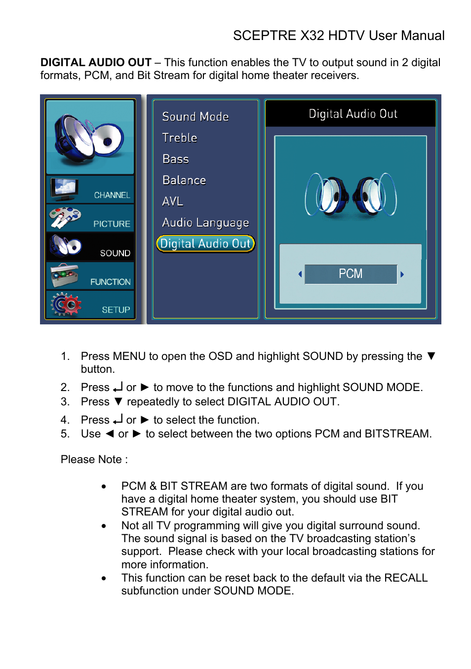 Sceptre Technologies X32 User Manual | Page 65 / 107